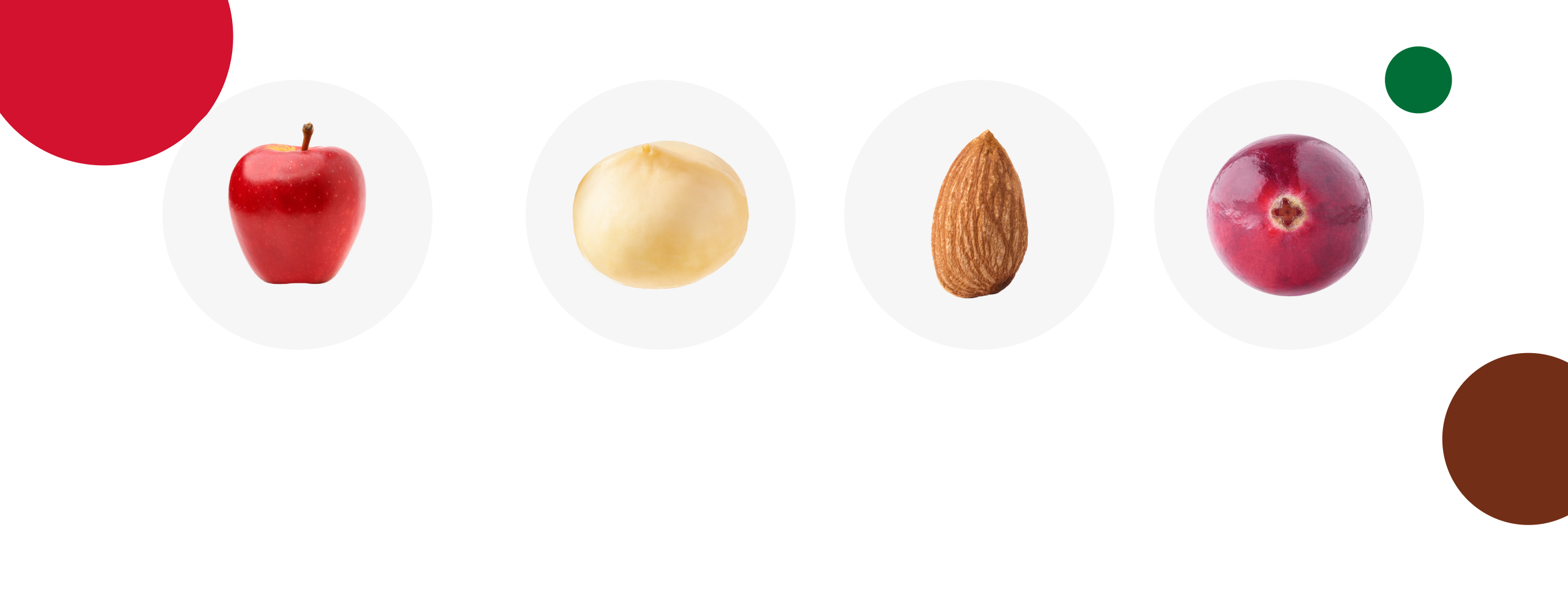 Bild mit Mandel, Macadamia, Apfel und Cranberry